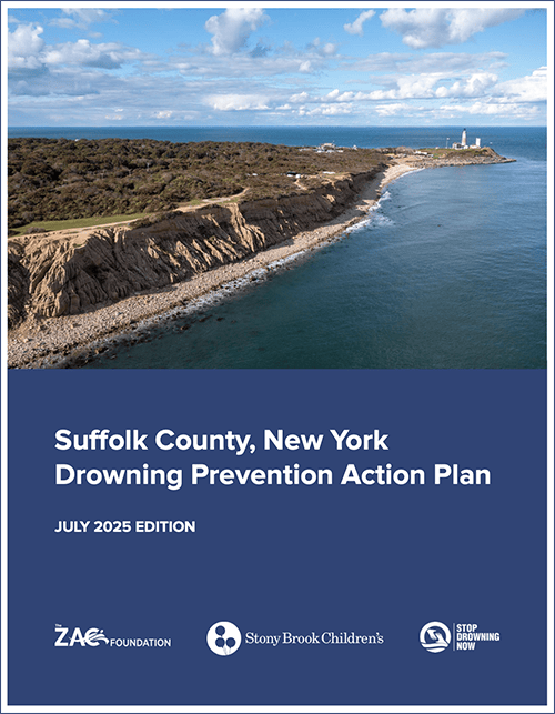 Cover of the Suffolk County New York Drowning Prevention Action Plan.